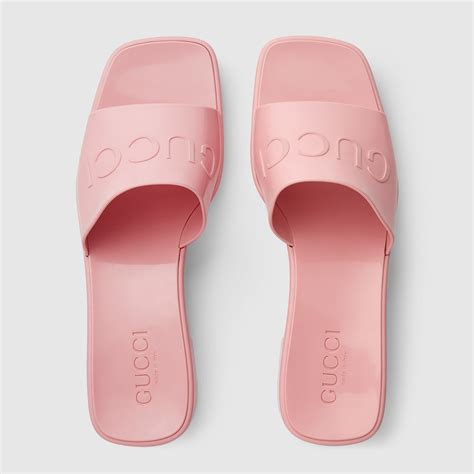 pink plastic gucci slides|Gucci slides pink price.